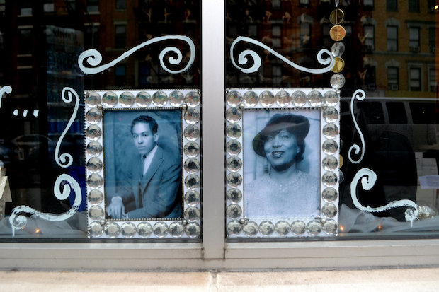 Langston-Hughes Zora-Neale-Hurston Yoga-Land Holiday-Window 2014