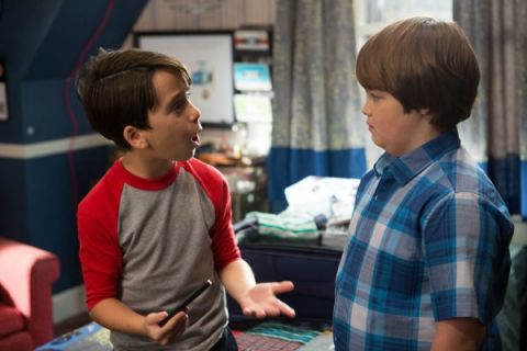 Jason Drucker (Greg Heffley aka Wimpy Kid), left, and Owen Asztalos (Greg’s best friend) in the movie, "Diary of a Wimpy Kid: The Long Haul." 