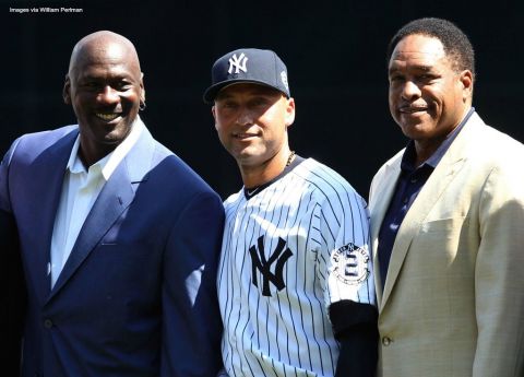 Michael Jordan, Derek Jeter, and Dave Winfield