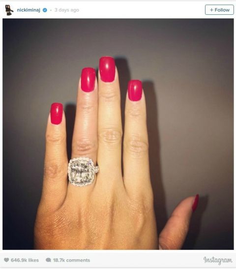 Nicki Minaj engagement ring