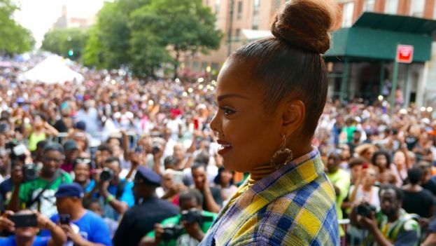 Janet Jackson, performing a free concert in Harlem during Harlem Week 2018