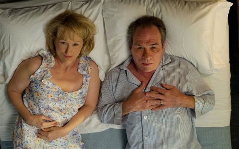 Meryl Streep and Tommy Lee Jones in the movie, Hope Springs